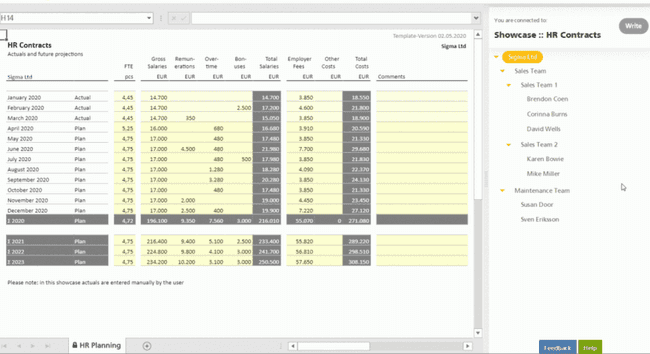 Screenshot of data1 app